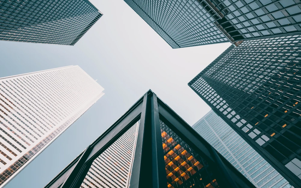 skyscraper buildings clear sky exterior facade